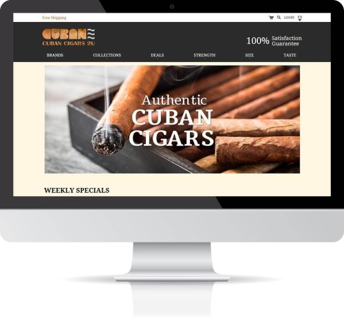 Web Design: Finest Cuban Cigars