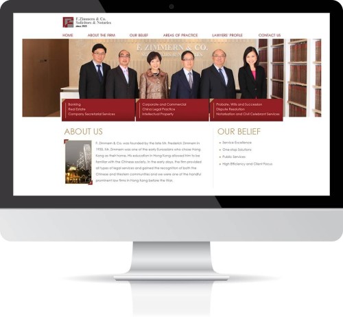 Web Design: F.Zimmern & Co.