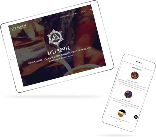 Web Design: Kult Koffee