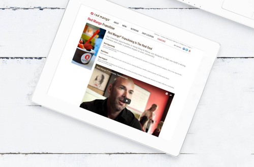 Web Design: Red Mango