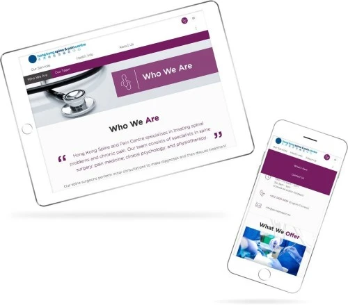 Web Design: Hong Kong Spine and Pain Centre