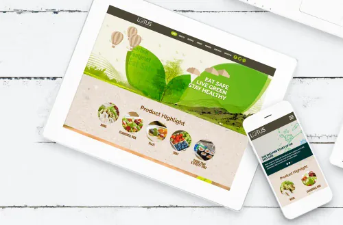 Web Design: Lotus Pack (UK) Ltd.