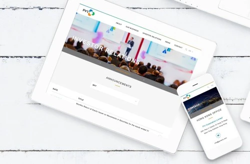 Web Design: PYI Corporation Limited