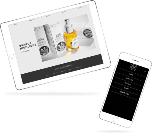 Web Design: Union Beauty Group (UBG)